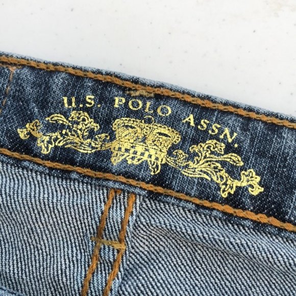 LIKE NEW US POLO ASSN BOOT JEANS 4/26x32 VINTAGE DENIM ⭐ - Picture 2 of 14